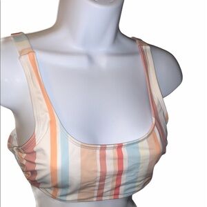 Xhilaration size M striped bathing-suit top